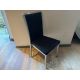 Black Fabric Dining Chairs x 8-No Reserve - Image 5 of 5