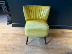 Yellow Leather Chair - No Reserve