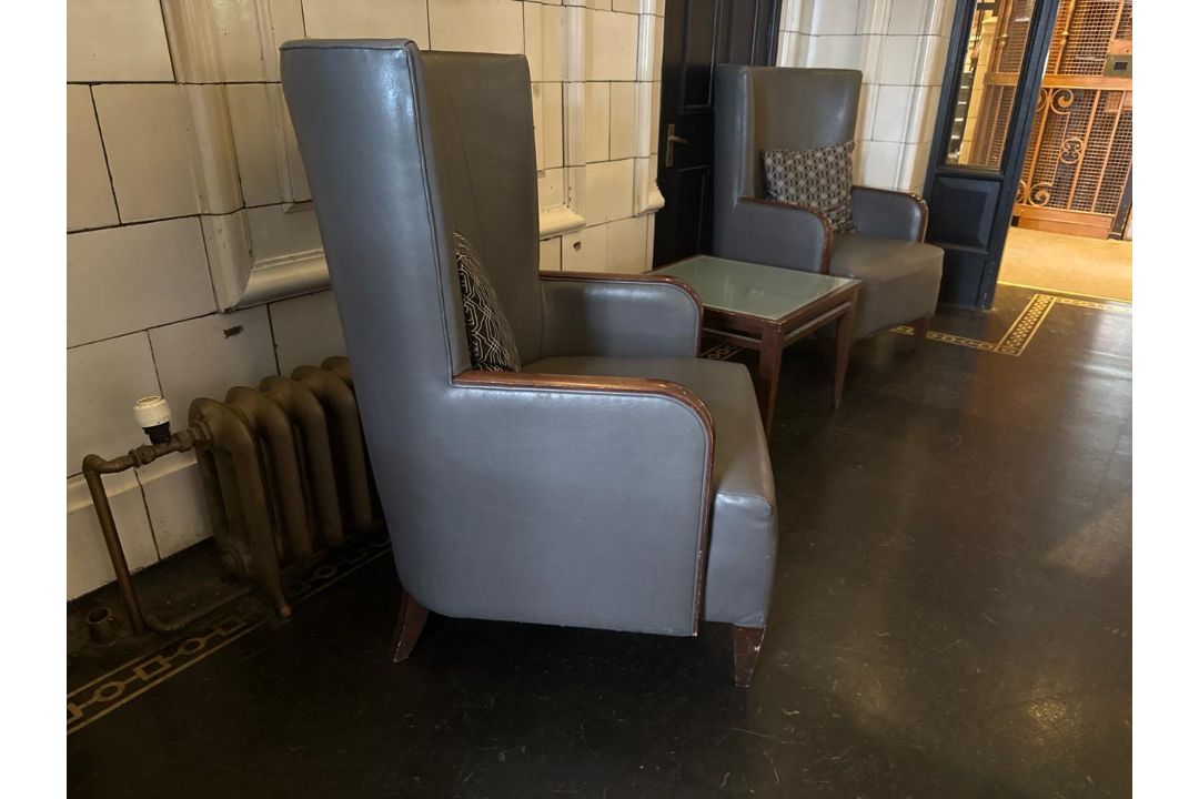 Pair Of Wingback Chairs & Coffee Table - No Reserve - Image 2 of 5