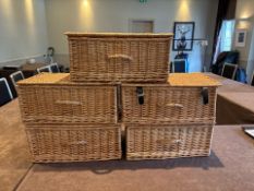 Wicker Storage Basket x5 - No Reserve