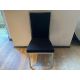 Black Fabric Dining Chairs x 8-No Reserve - Image 1 of 5