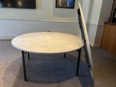 Pair Of 5FT Circular Foldout Tables - No Reserve