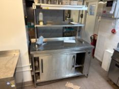 Unbranded Stainless Steel Hotplate Unit With Heated Shelves- No Reserve