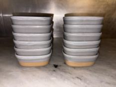 12x Ceramic Grey Bowls - No Reserve