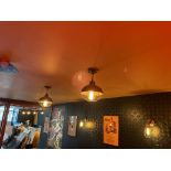Metal Pendant Lights x4