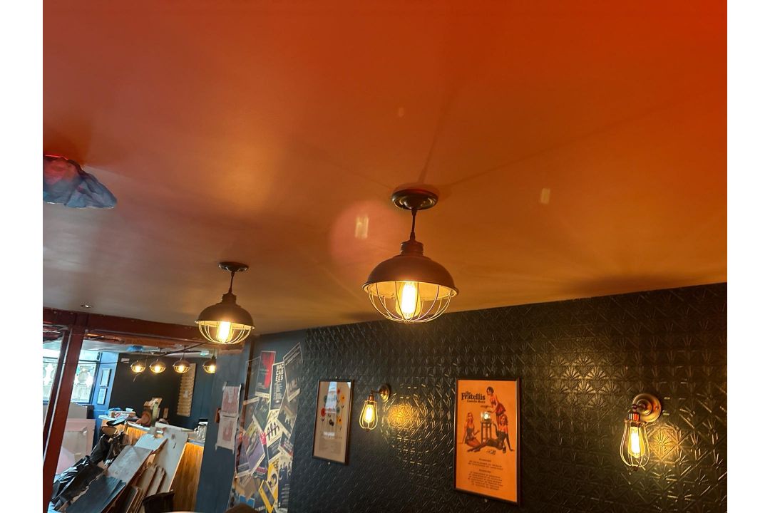 Metal Pendant Lights x4 - Image 1 of 4