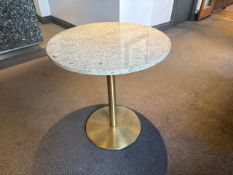 Pair Of Ceramic Topped Side Tables - No Reserve