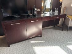 Side Unit Featuring Desk And Cupboard - No Reserve