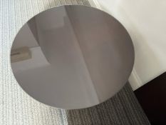Circular Wooden Glass Top - No Reserve