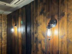Metal Wall Lights x5 - No Reserve