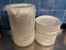 75x White Ceramic Plates- No Reserve