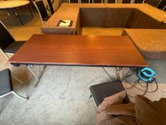 Wooden Folding Table with Fabric Cover x7 - No Reserve