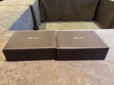 Abode Leather Storage Box x2 - No Reserve