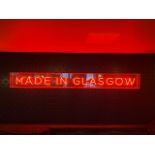 Made In Glasgow Neon Sign - No Reserve