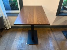 3x Walnut Top Rectangular High Tables - No Reserve