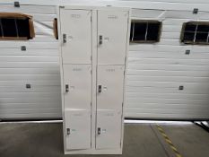 Bisley Nest Of 6 Lockers With Mechanical Lock