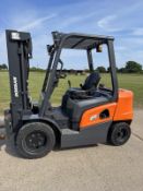 2022 Doosan 2.5 Tonne Diesel Forklift, Container Spec, 1727 Hours, 4.5m Triple Mast With Side Shift
