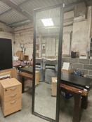 Large Black Framed Mirror- No Reserve