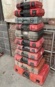 Job Lot Of 11 x Tool Cases/Boxes- No Reserve