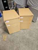 2 x 3 Drawer Under Desk Units - No Reserve