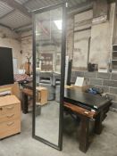 Large Black Framed Mirror- No Reserve