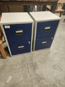 2 x 2 Drawer Filling Cabinets- No Reserve