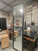 Large Black Framed Mirror- No Reserve