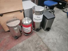 4 x Pedestal Bins - No Reserve