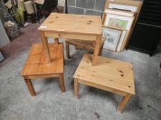 4 x Wooden Tables - No Reserve