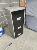 Metal 3 Drawer Filing Cabinet - No Reserve