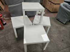 4 x White Gloss Coffee Tables - No Reserve