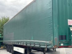 Krone Tri Axle Curtain Sided Trailer, MOT To 31st January 2026