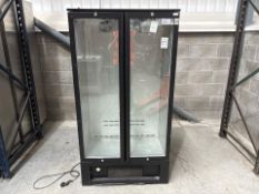 Osborne Black Glass Front Fridge