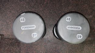 48kg Foreman Dumbbells - No Reserve