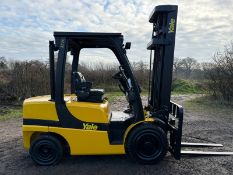2015 Yale GDP35VX 3.5 Tonne Diesel Forklift, 5815mm Full Free Lift, Side Shift, 8074 Hours