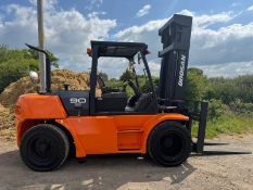 2013 Doosan 9 Tonne Diesel Forklift, 4671 Hours, 4.1m Lift
