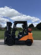 2018 Doosan 2.5 Tonne Forklift, 4.7m Container Spec Mast, Side Shift, 6751 Hours, Gas