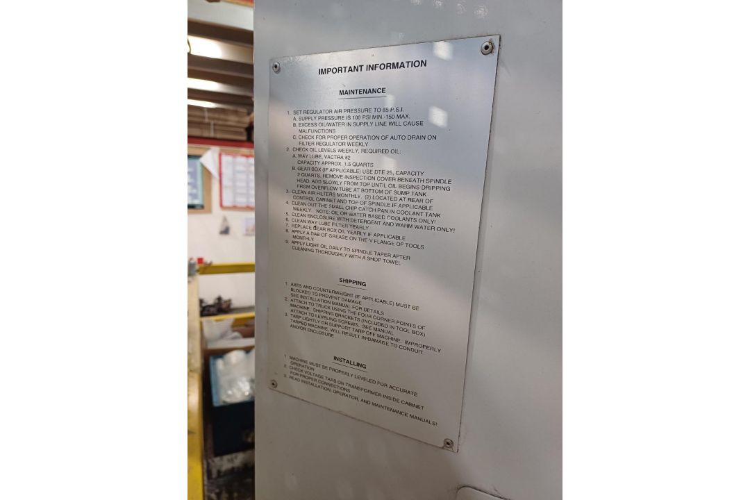 1997, HAAS AUTOMATION - Vertical Mill CNC MACHINE, MODEL OE - Image 14 of 15