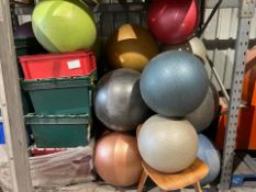 12 Assorted Exercise Balls - No Reserve