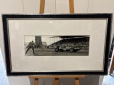 Black And White Racing Artwork Framed