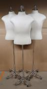 3 x 6ft White Fabric Mannequins, No Reserve, Direct From Frasers Group