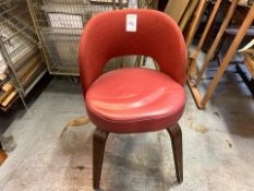 Red Leather Chair - No Reserve