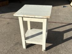 White Wooden Gloss Table - No Reserve