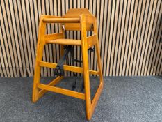 Bolero Wooden High Chair - No Reserve