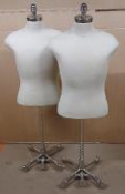 2 x 3ft White Fabric Mannequins, No Reserve, Direct From Frasers Group