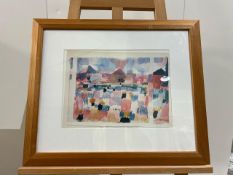 Abstract Hills Framed Artwork