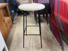Fabric Topped Bar Stool - No Reserve