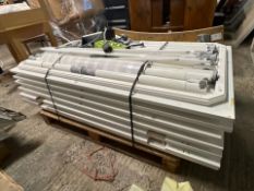Pallet of 8 White Connecting Desks - No Reserve