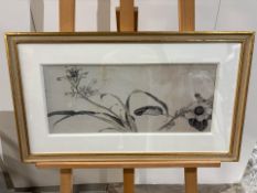 Floral Black And White Artwork Framed