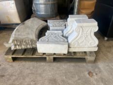 Pallet Of Marble Plynths - No Reserve